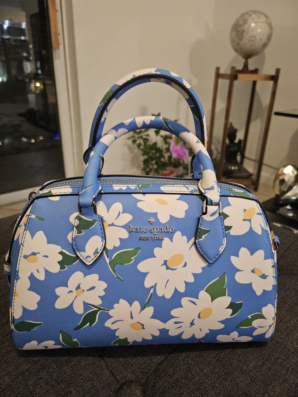 kate spade New York Blue Daisy Satchel